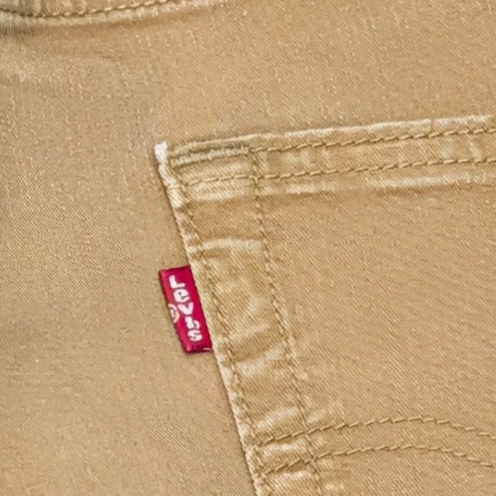 Levi's 505 Regular Fit Tan Khaki Straight Leg Pants W29 L32 Mens